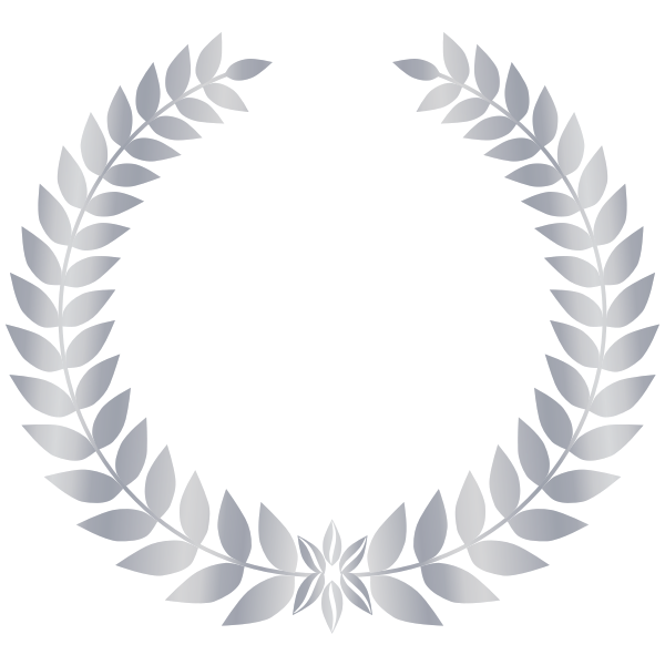 SVG Silver Laurel Wreath