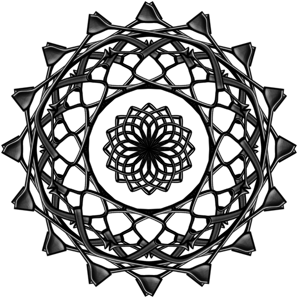 SVG Silver mandala image