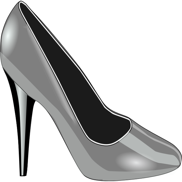 SVG Silver shoe
