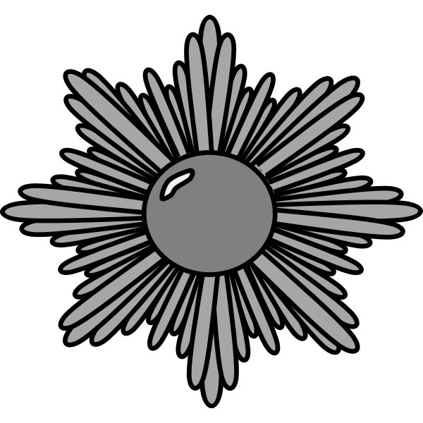 SVG Silver starburst vector illustration