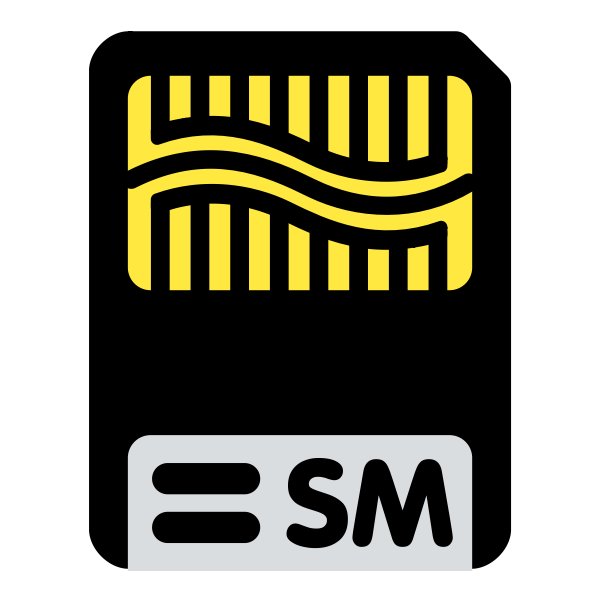 SVG Sim card vector drawing