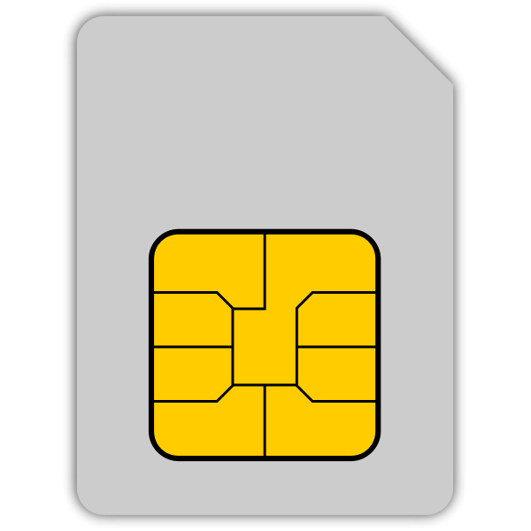 SVG SIM card vector graphics