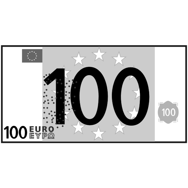 SVG simple 100 euro