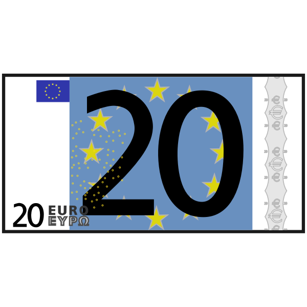 SVG simple 20 euro