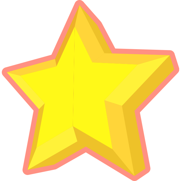 SVG Simple 3D star