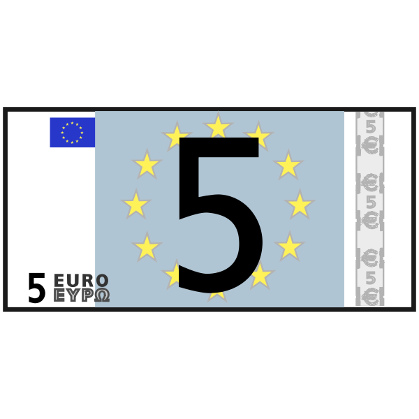 SVG simple 5 euro