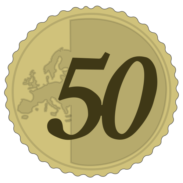 SVG simple 50 euro cent