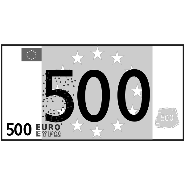 SVG simple 500 euro