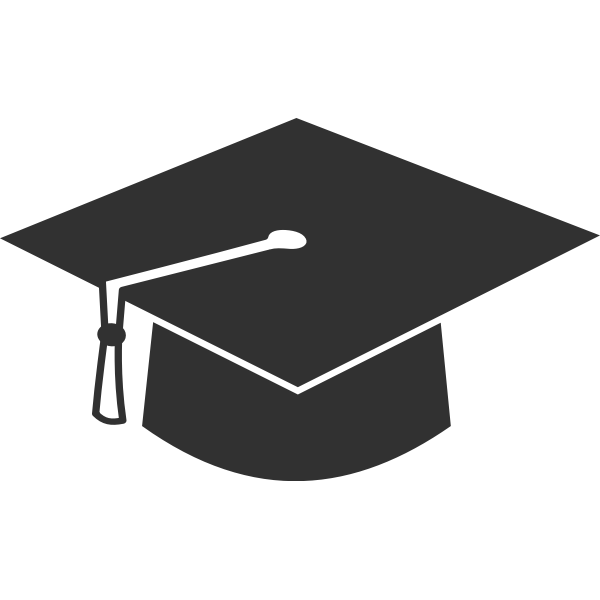 SVG Simple academic hat