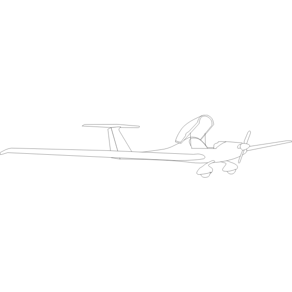 SVG Simple airplane sketch