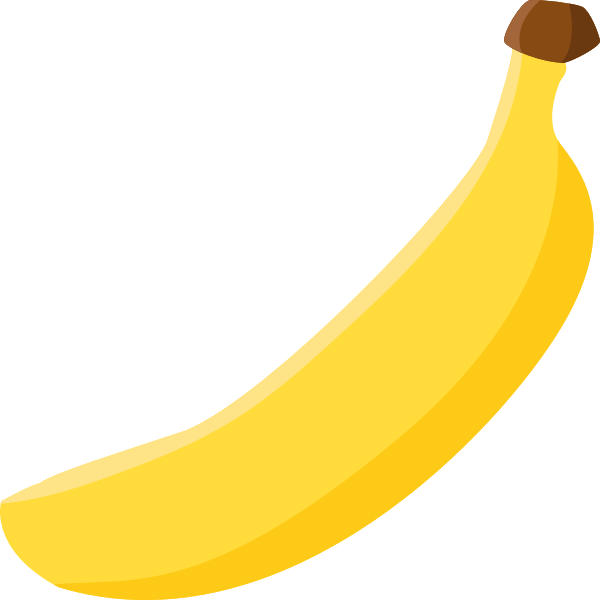 SVG Simple banana vector image