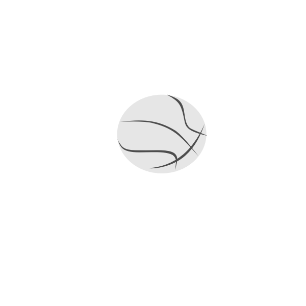 SVG Simple basketball ball vector clip art