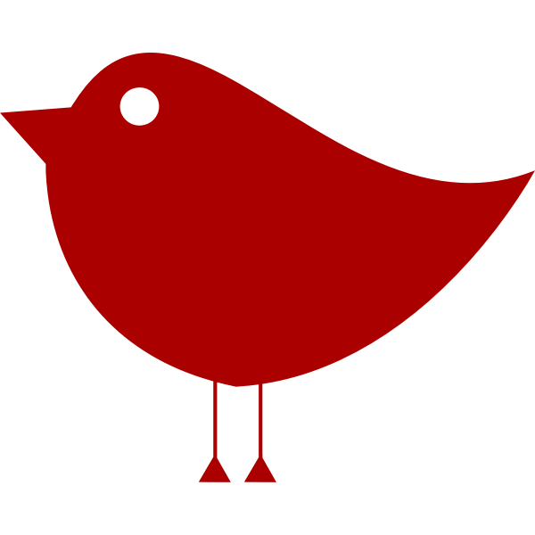 SVG Simple birdie vectorized