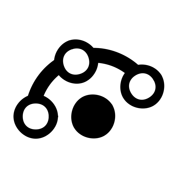 SVG Simple black and white logo
