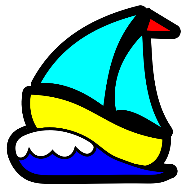 SVG Simple boat vector image