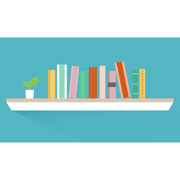 SVG Simple bookshelf