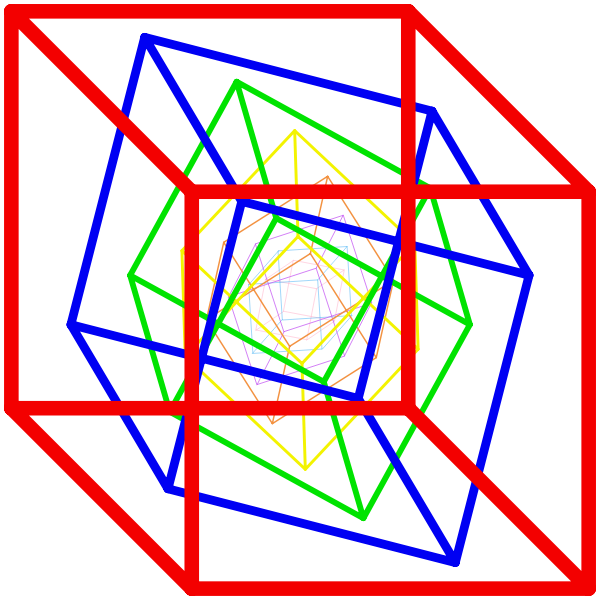 SVG Simple Boxes Vortex