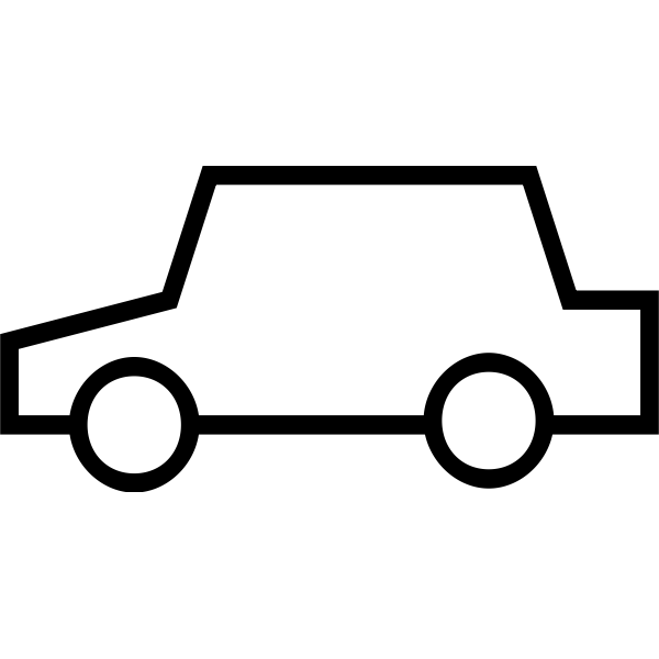 SVG Simple car icon vector graphics
