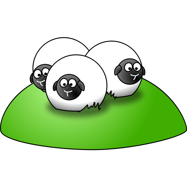 SVG Simple cartoon sheep