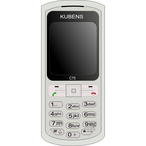 SVG Simple cell phone vector clip art