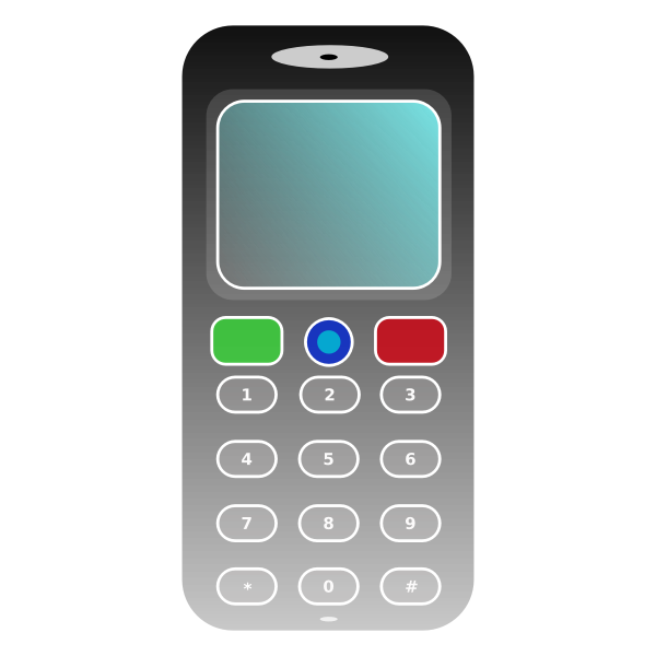 SVG Simple cell phone vector drawing