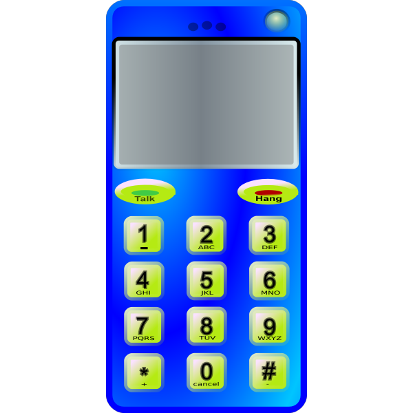 SVG Simple cell phone vector image