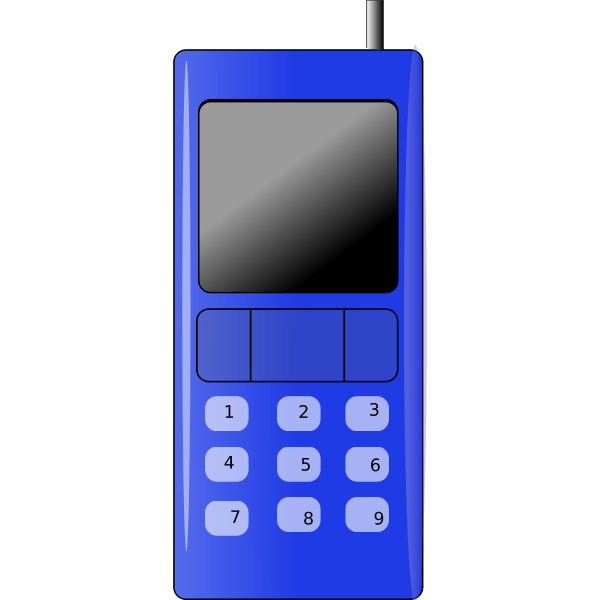 SVG Simple cell phone vector image