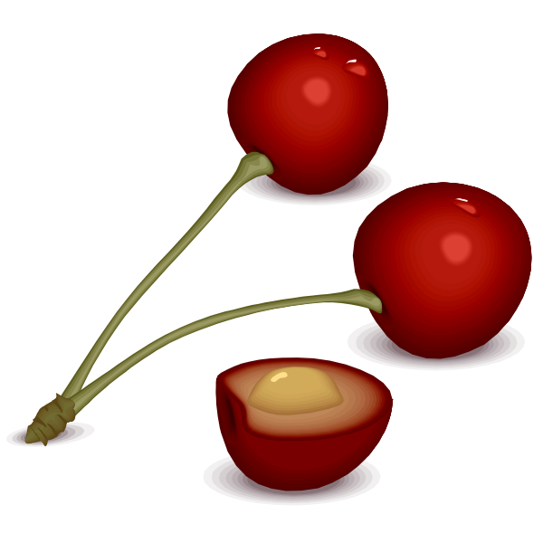 SVG Simple cherries image