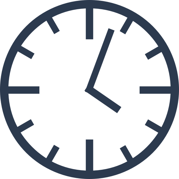 SVG Simple clock vector graphics