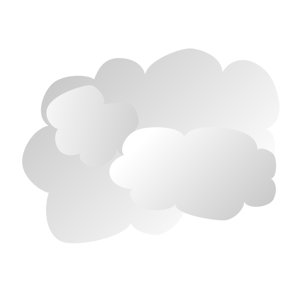 SVG Simple cloud sign vector illustration