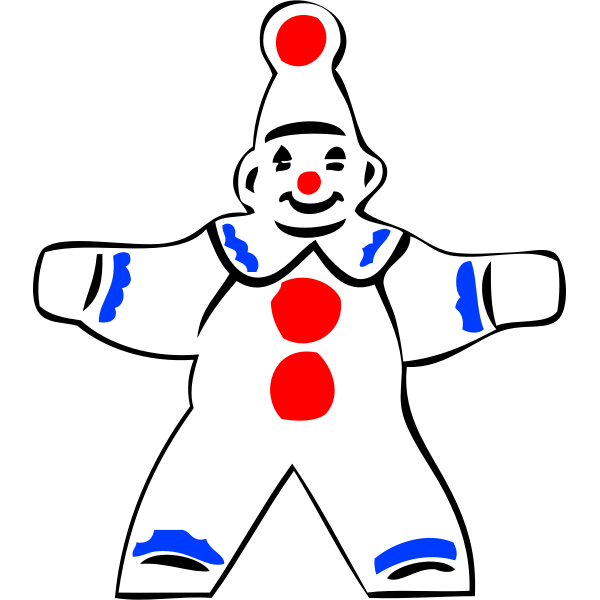 SVG simple clown figure