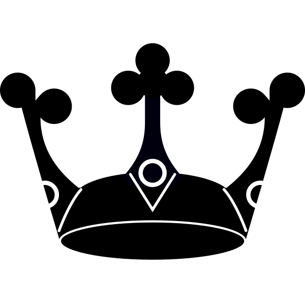 SVG Simple crown silhouette