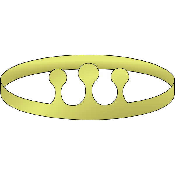SVG simple crown with thre 02r