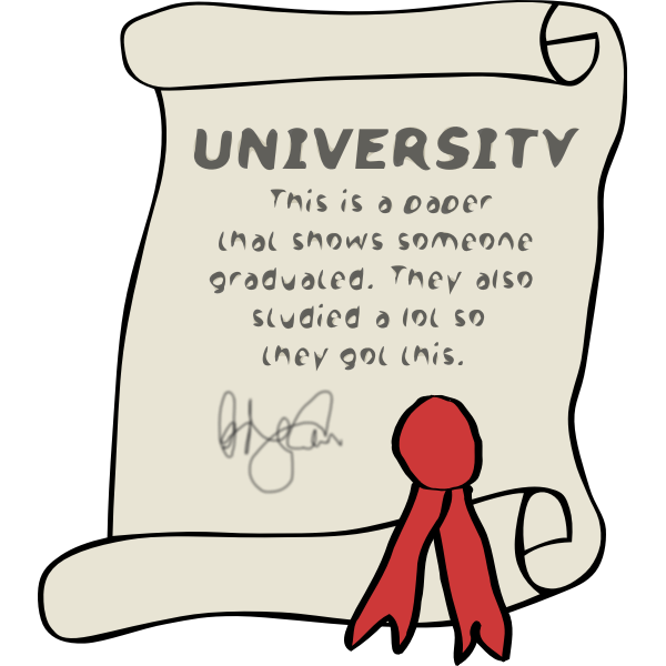 SVG Simple Diploma