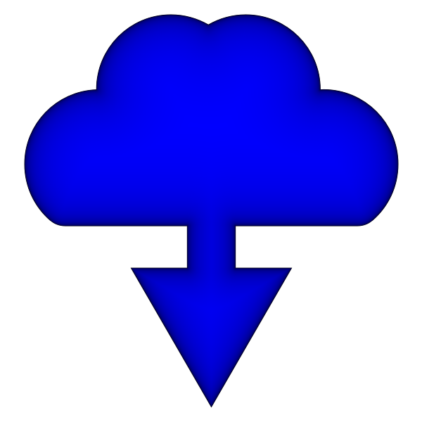 SVG Simple Download Cloud