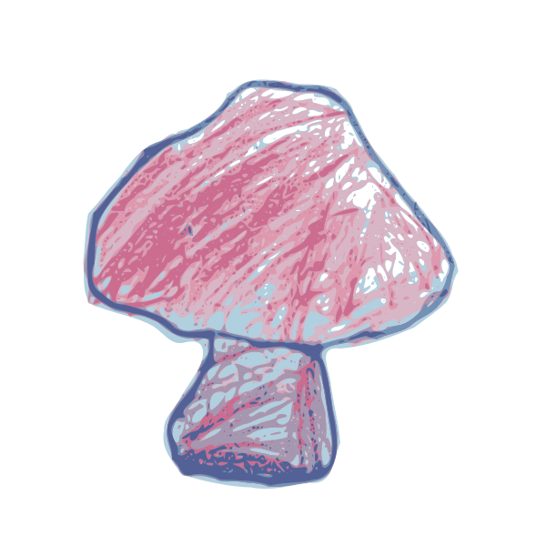 SVG simple drawn mushroom