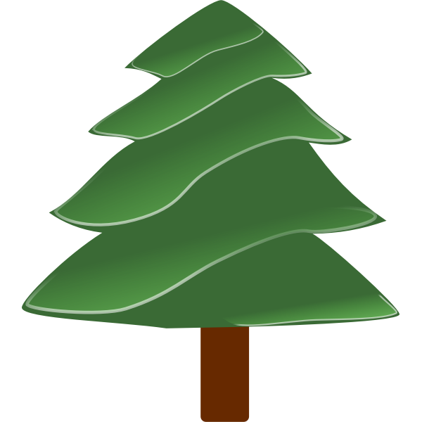 SVG Simple evergreen vector image