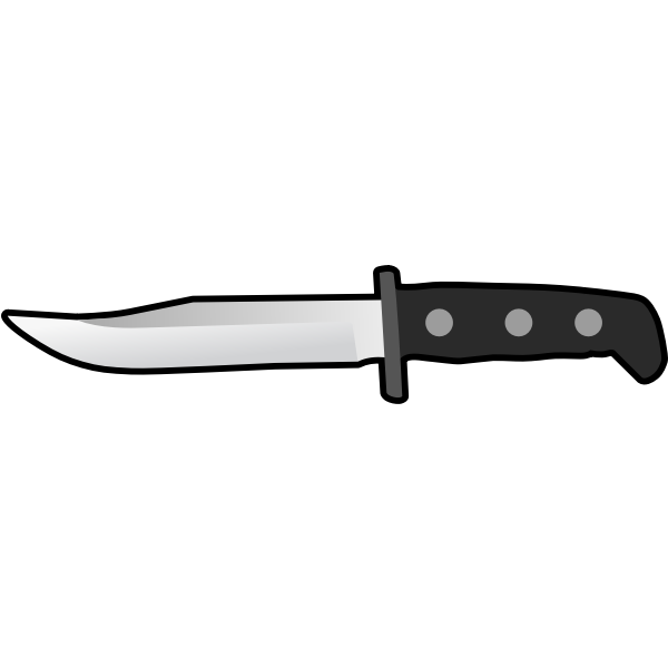 SVG Simple Flat Knife Side View
