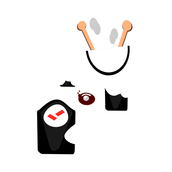 SVG simple food drawing