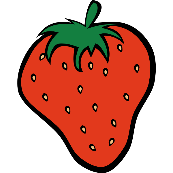 SVG Simple Fruit Strawberry