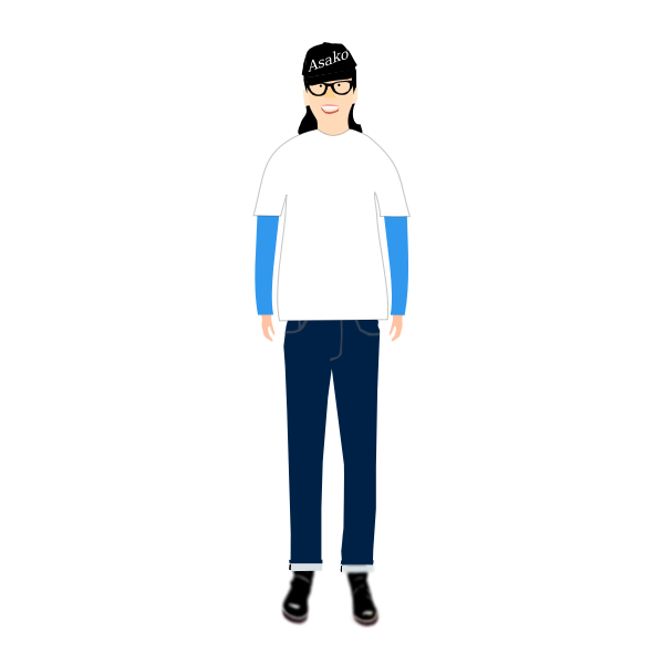 SVG Simple girl