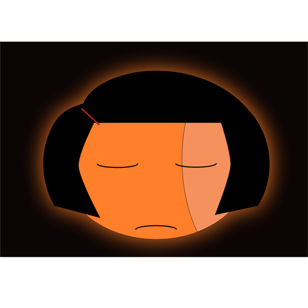 SVG Simple girl drawing
