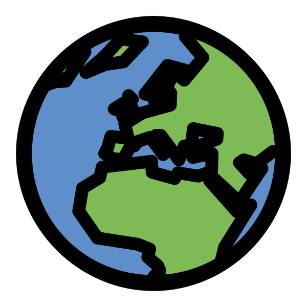 SVG Simple globe icon
