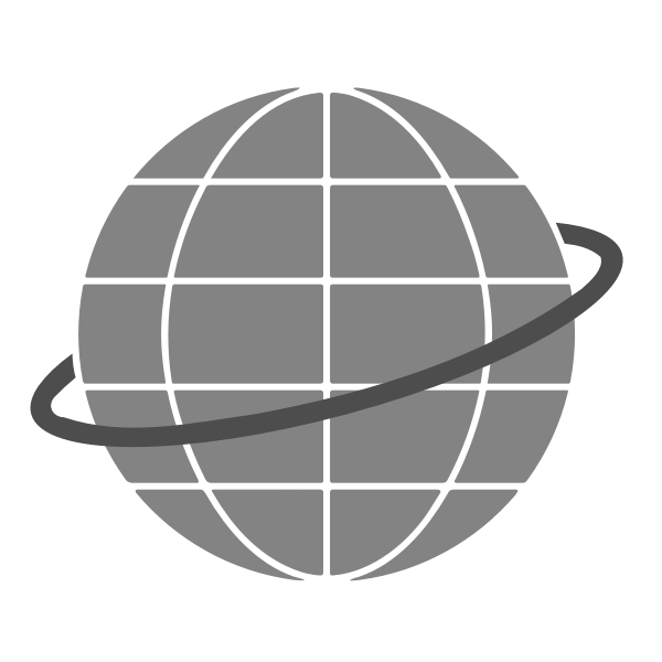 SVG Simple globe symbol vector clip art