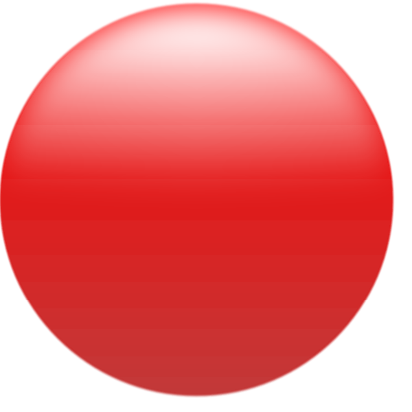 SVG Simple Glossy Circle Button Red