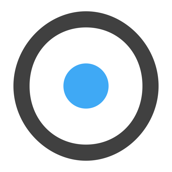 SVG Simple gray and blue icon