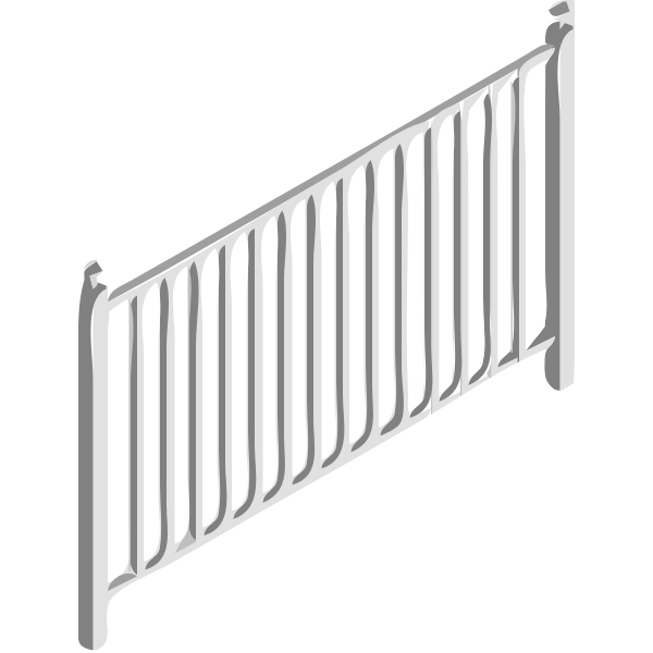 SVG Simple gray fence