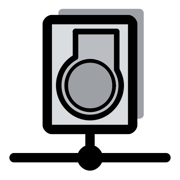 SVG Simple gray whistle icon