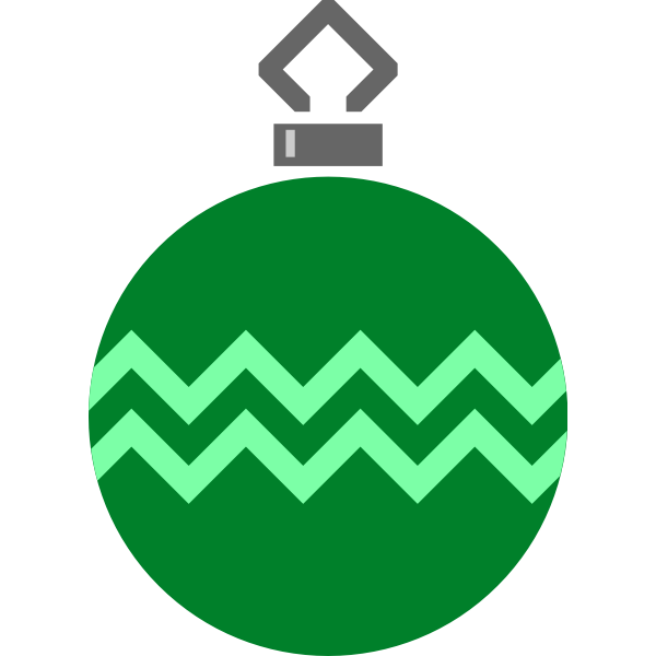SVG Simple green tree bauble