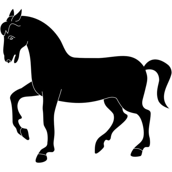 SVG Simple horse silhouette